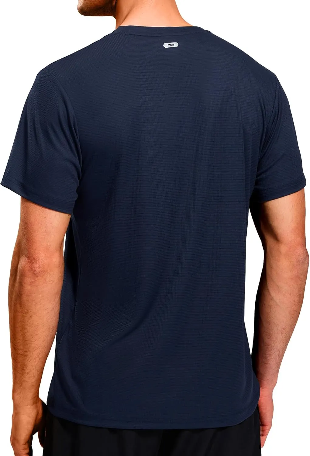 MIER Mens Dry Fit Workout T-Shirts Athletic Running Tshirt Short Sleeve Lightweight Airy Gym Sport Tee Shirt, Crew Neck