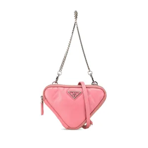 Mini Soft Nappa Triangle Pouch