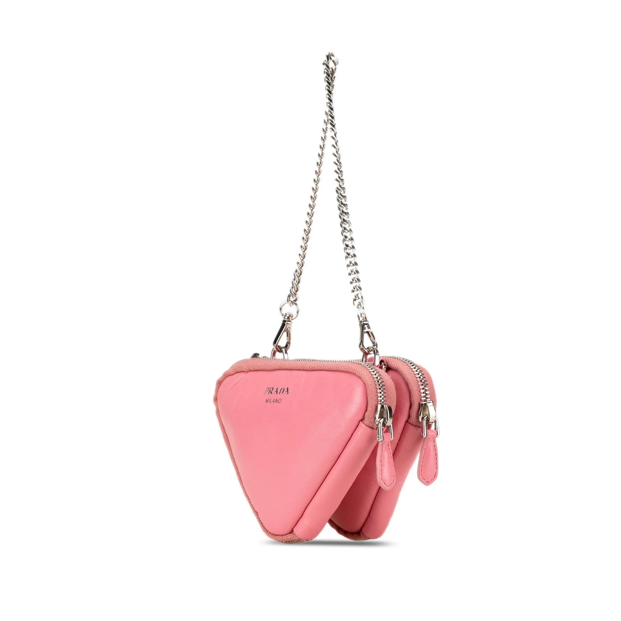 Mini Soft Nappa Triangle Pouch