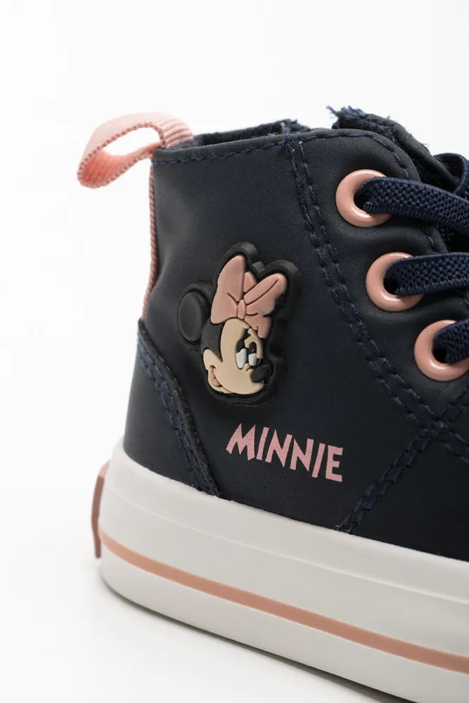 Minnie Mouse Hightop Sneaker Navy