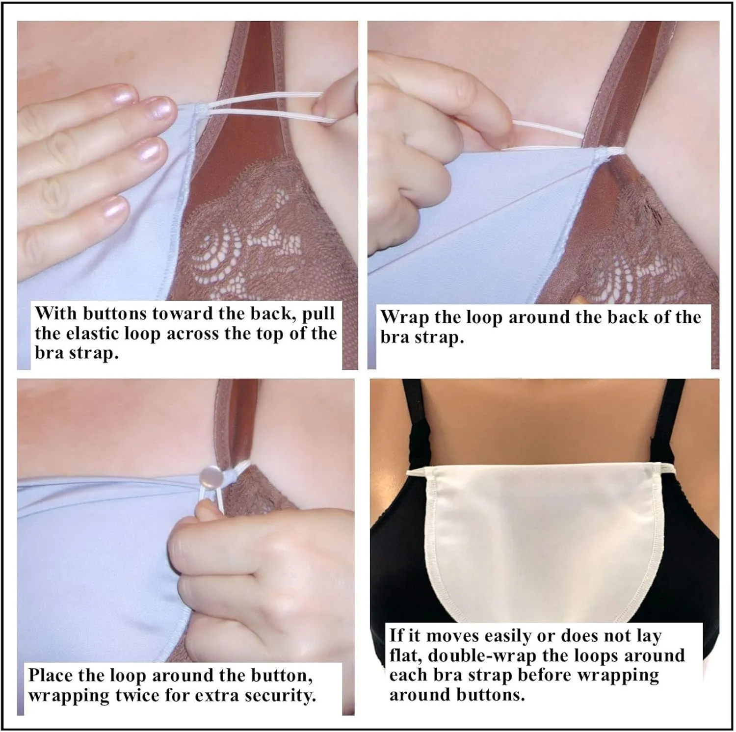 Modesty Panel Cleavage Cover Mock Cami Soft Poly No Lace