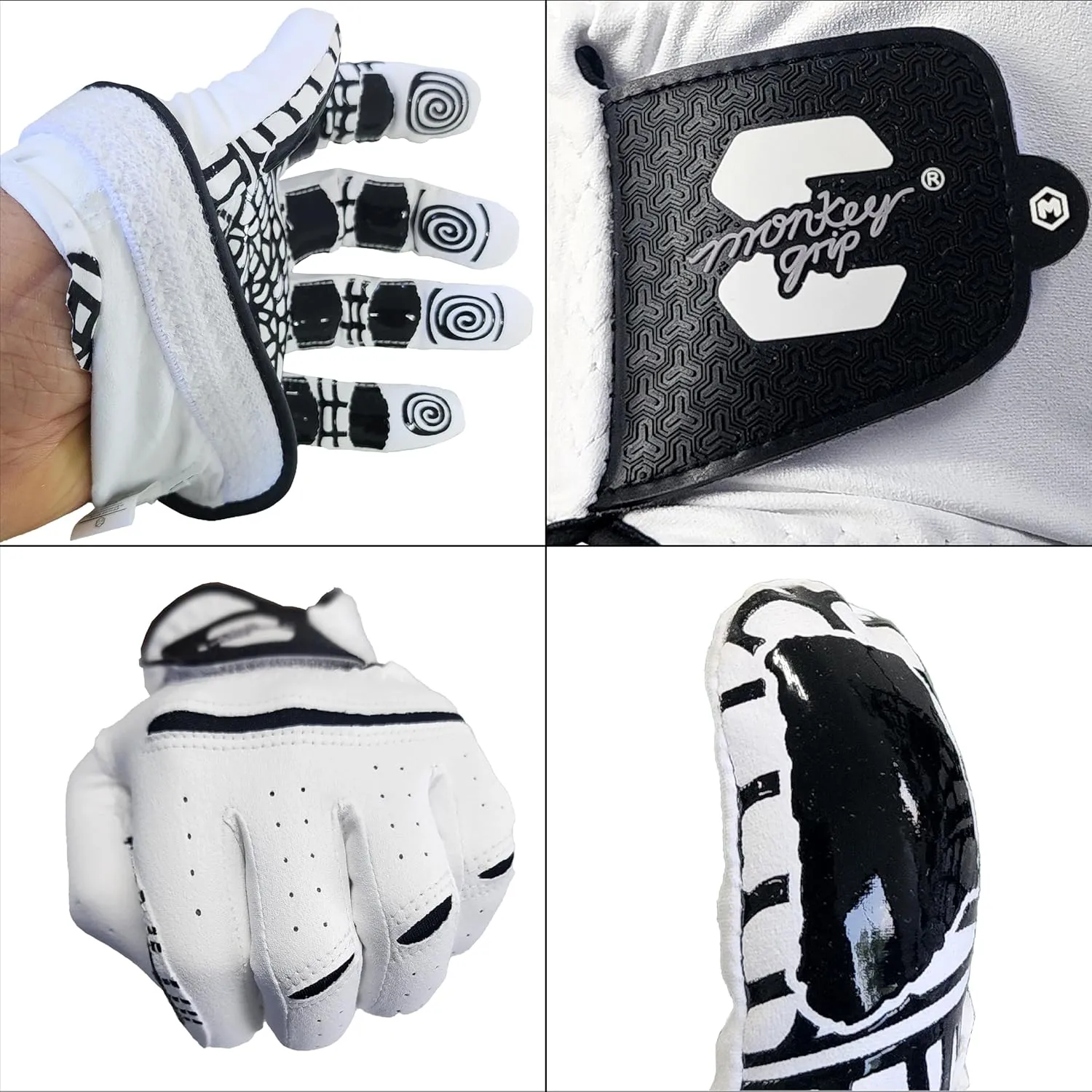 MONKEY GRIP Golf Glove Premium Synthetic Nonslip Spider Grip Tacky All Weather Slice Killer No Twist Left Hand