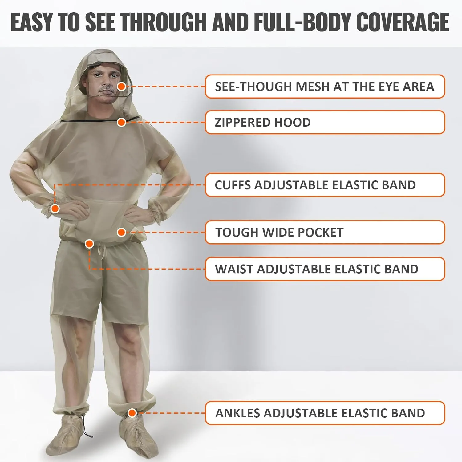 Mosquito Bug Suit for Men Women