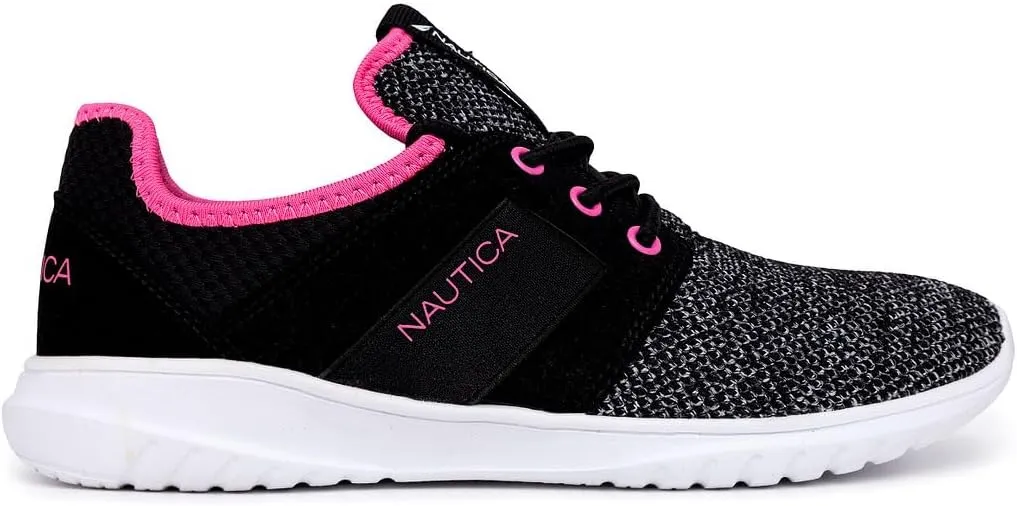 Nautica Kids Girls Metallic Fashion Sneaker Lace-Up Athletic Running Shoe I kappil I (Big Kid - Little Kid - Toddler)