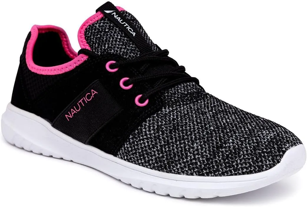 Nautica Kids Girls Metallic Fashion Sneaker Lace-Up Athletic Running Shoe I kappil I (Big Kid - Little Kid - Toddler)