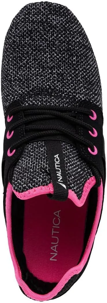 Nautica Kids Girls Metallic Fashion Sneaker Lace-Up Athletic Running Shoe I kappil I (Big Kid - Little Kid - Toddler)