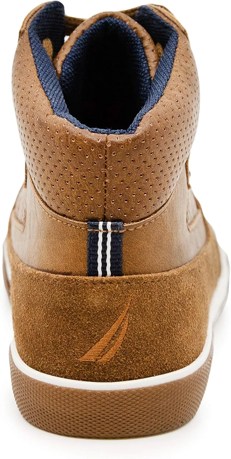 Nautica Kids Sneaker: Lace-Up Fashion Shoe with Boot-Like High Top Design for Boys and Girls (Big Kid/Little Kid Sizes) - Horizon