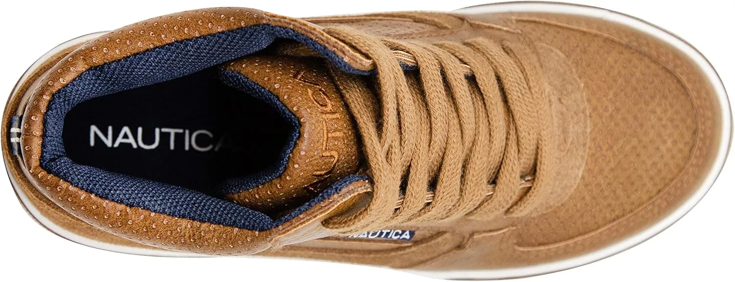 Nautica Kids Sneaker: Lace-Up Fashion Shoe with Boot-Like High Top Design for Boys and Girls (Big Kid/Little Kid Sizes) - Horizon