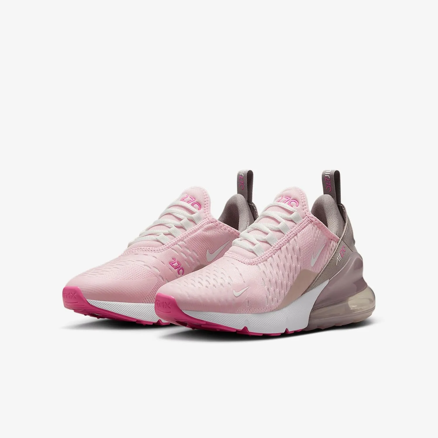 Nike Air Max 270 Big Kids' Shoes (IB4435-663, Pink Foam/College Grey/Platinum Violet/Summit White)