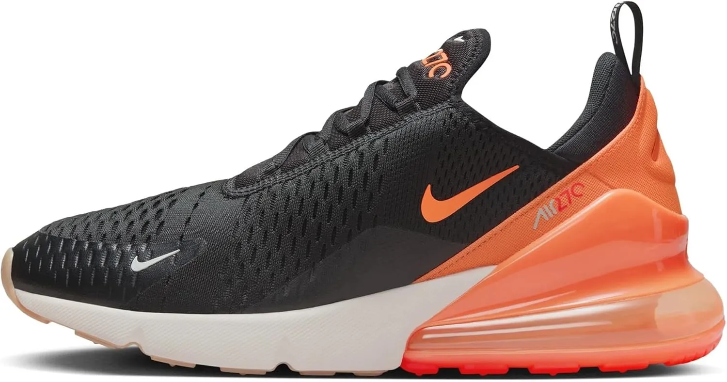 Nike Air Max 270 Men's Shoes (AH8050-030, Black/Bright Crimson/Phantom/Total Orange) Size 9.5