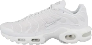 Nike Air Max Plus Womens Running Shoes, White/White-Pure Platinum, 9 M US