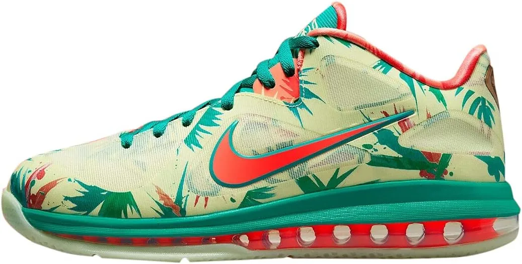 Nike Lebron IX Low White Lime/Bright Mango/New Green 9 D (M)