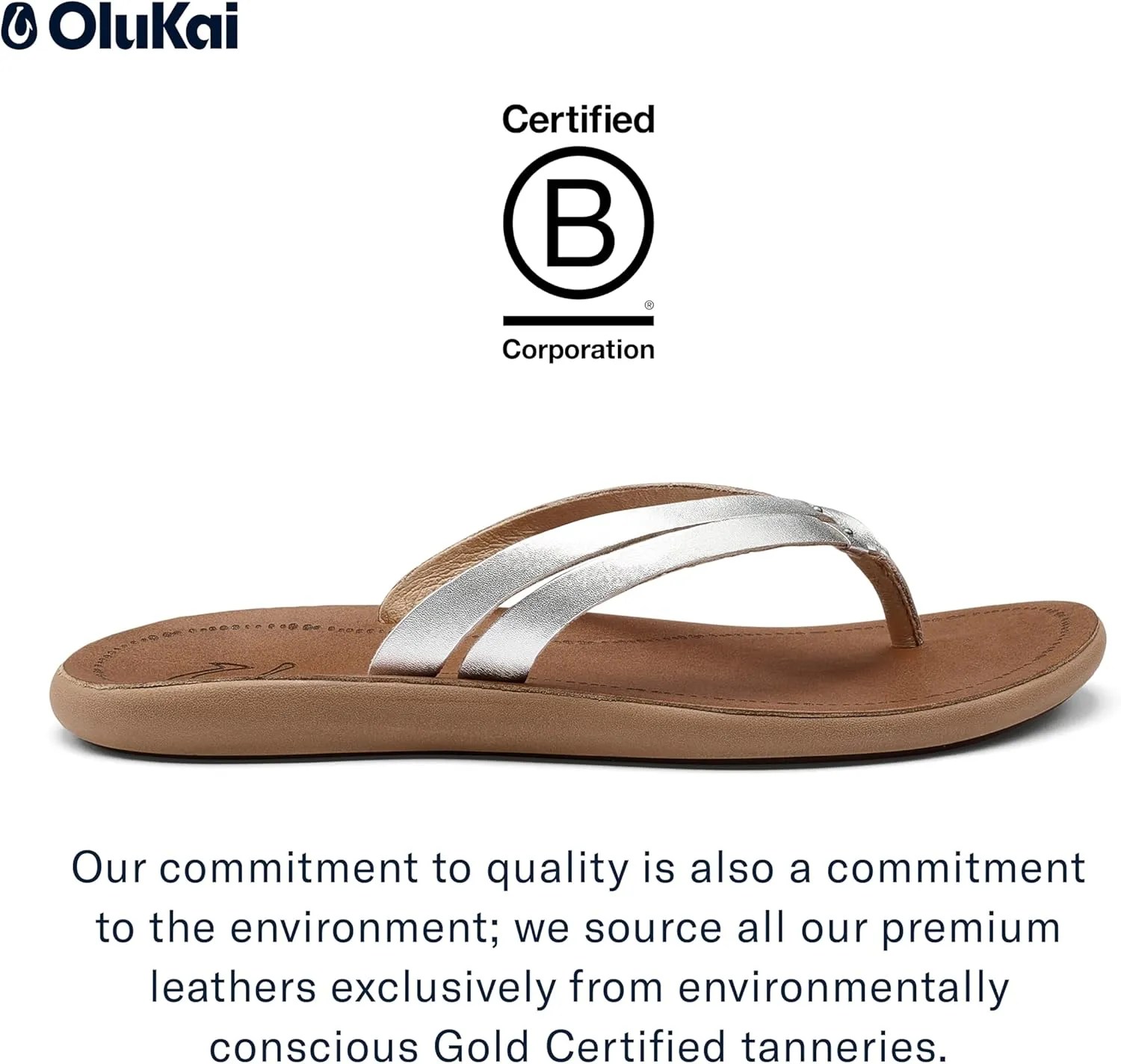 OLUKAI Kapehe Luana Women's Beach Sandal, Soft & Comfortable Full-Grain Leather, Casual & Modern Style