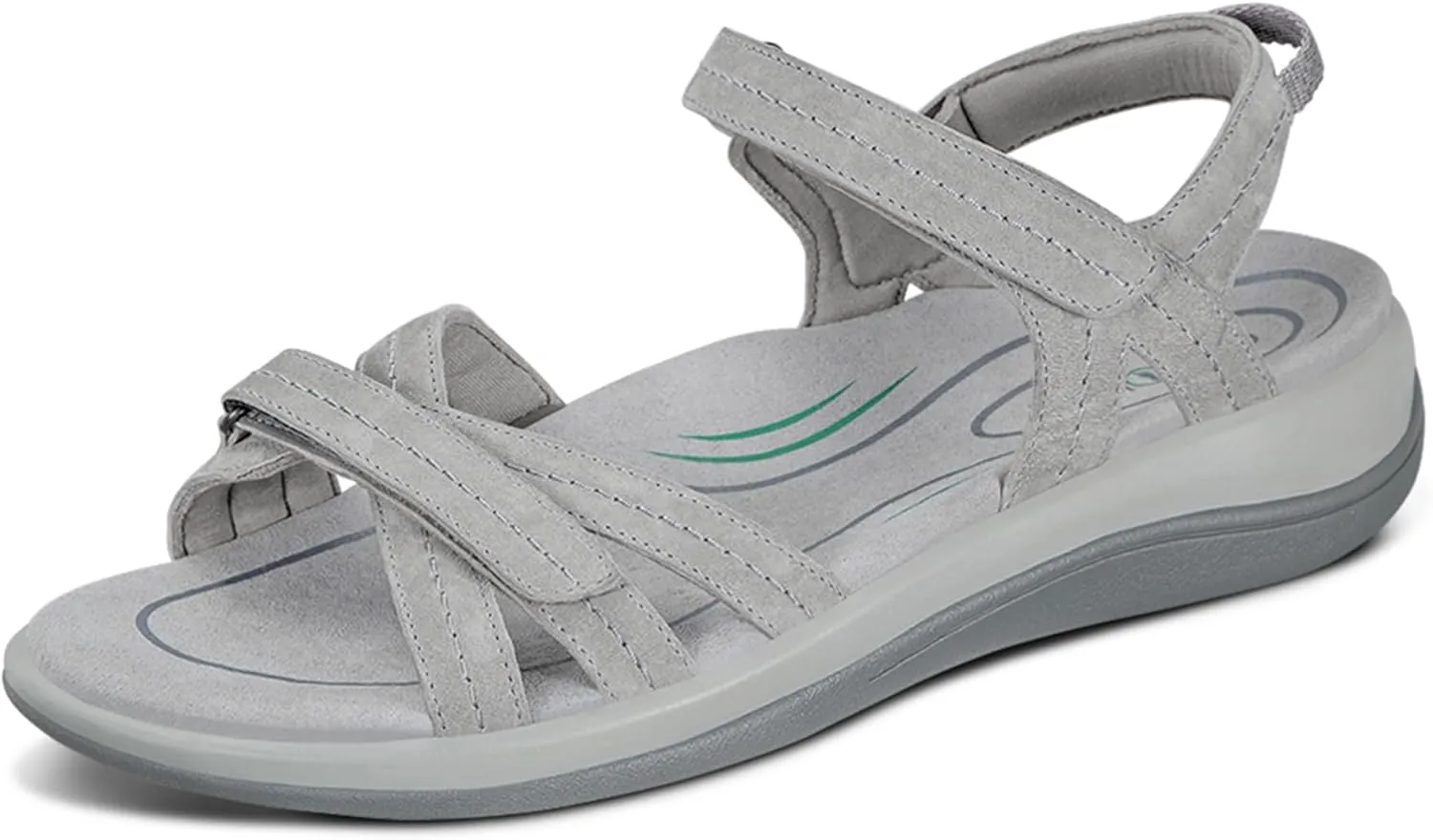 Orthofeet Women's Orthopedic Leather Hydra Sandals