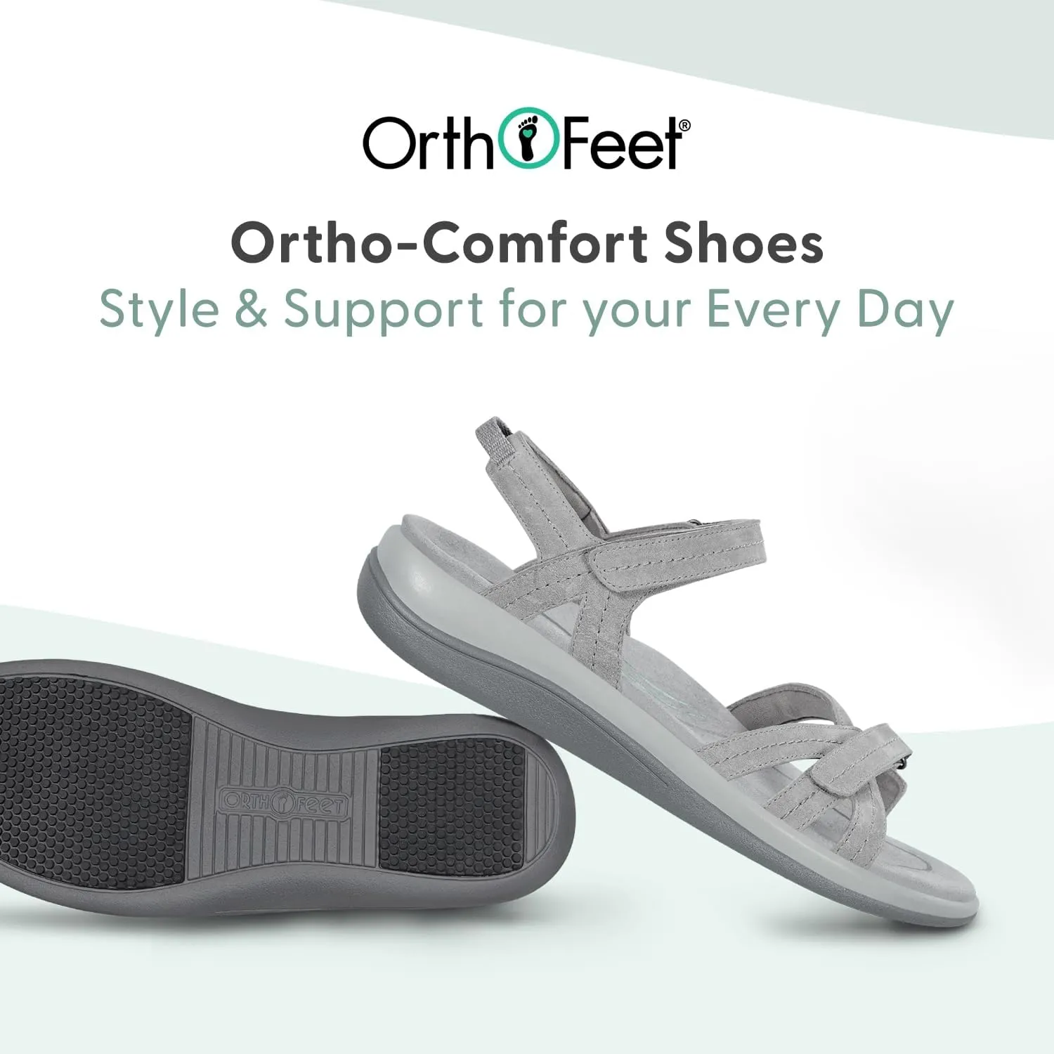Orthofeet Women's Orthopedic Leather Hydra Sandals