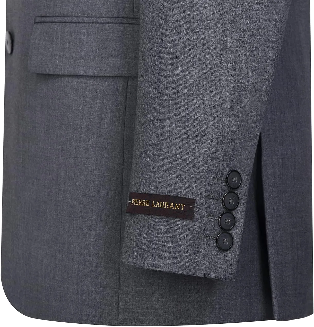 P&L Men's 3 Piece Slim Fit Suit Set Two Buttons Solid Office Jacket Vest Pants Dress Suit