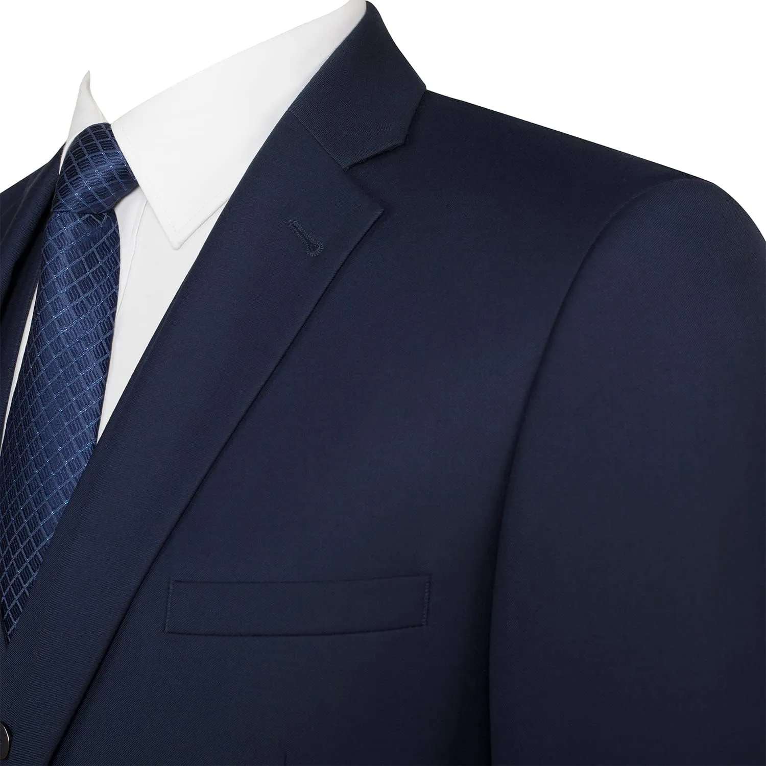 P&L Men's 3 Piece Slim Fit Suit Set Two Buttons Solid Office Jacket Vest Pants Dress Suit
