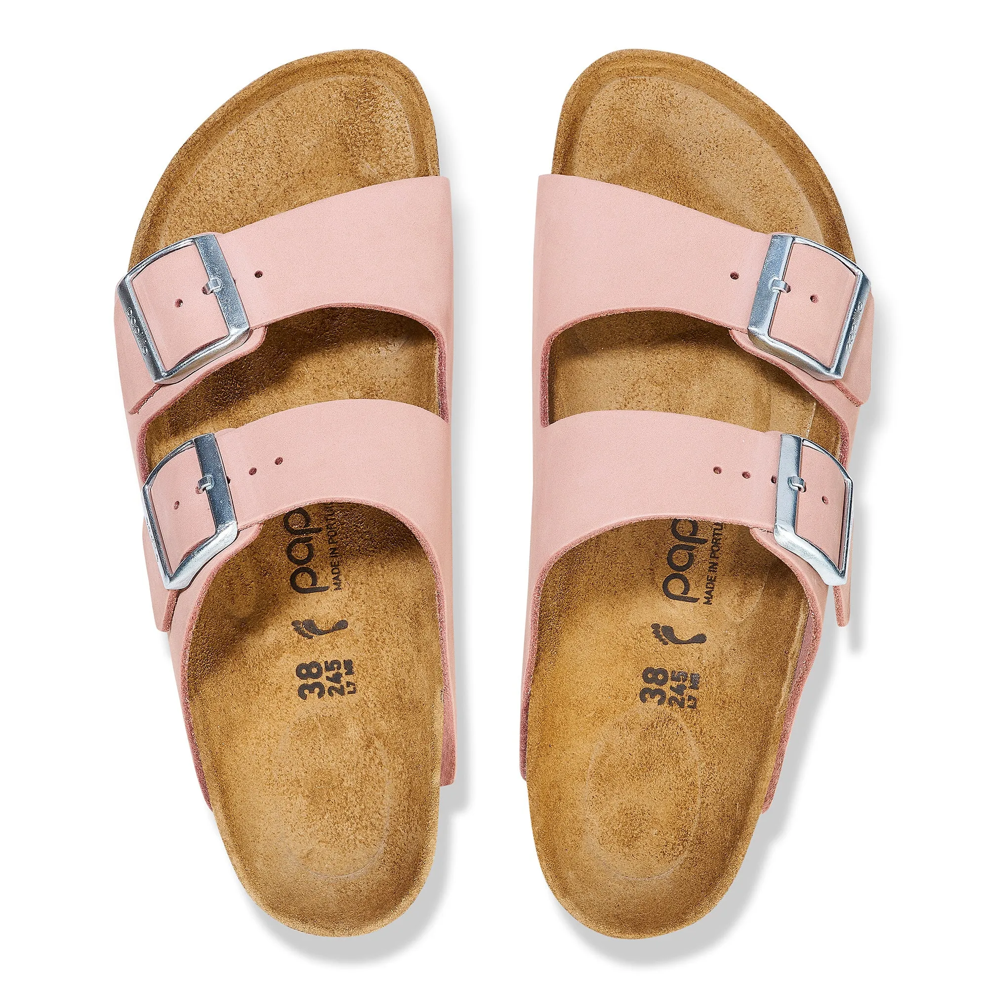 Papillio Arizona Platform soft pink nubuck by Birkenstock