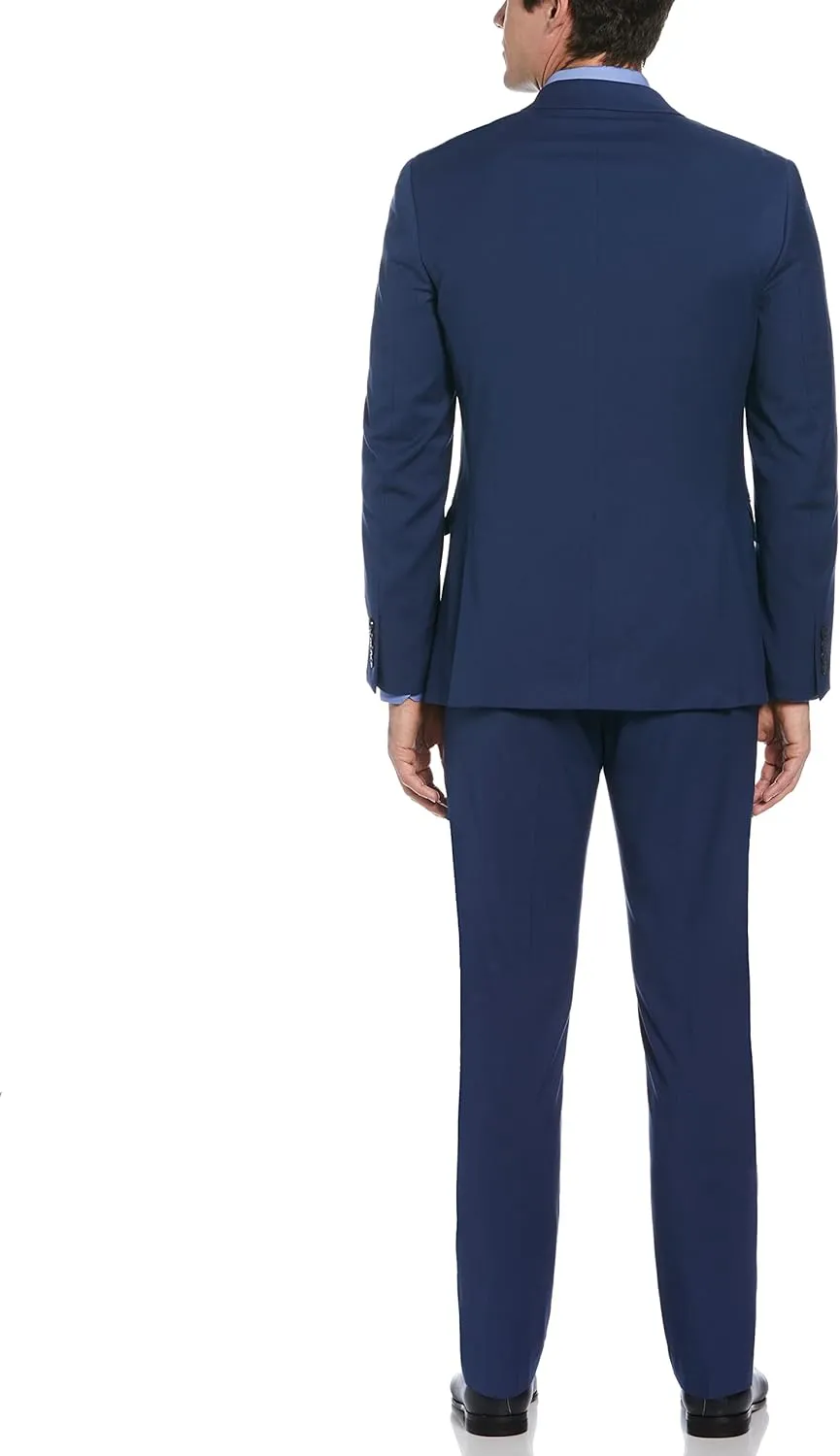 Perry Ellis Men's Slim Fit Dress Pants, With Flat Front Stretch Fabric (Waist Size 26-42)
