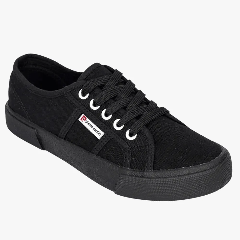 Pierre Cardin Womens Calais Sneaker Black Mono