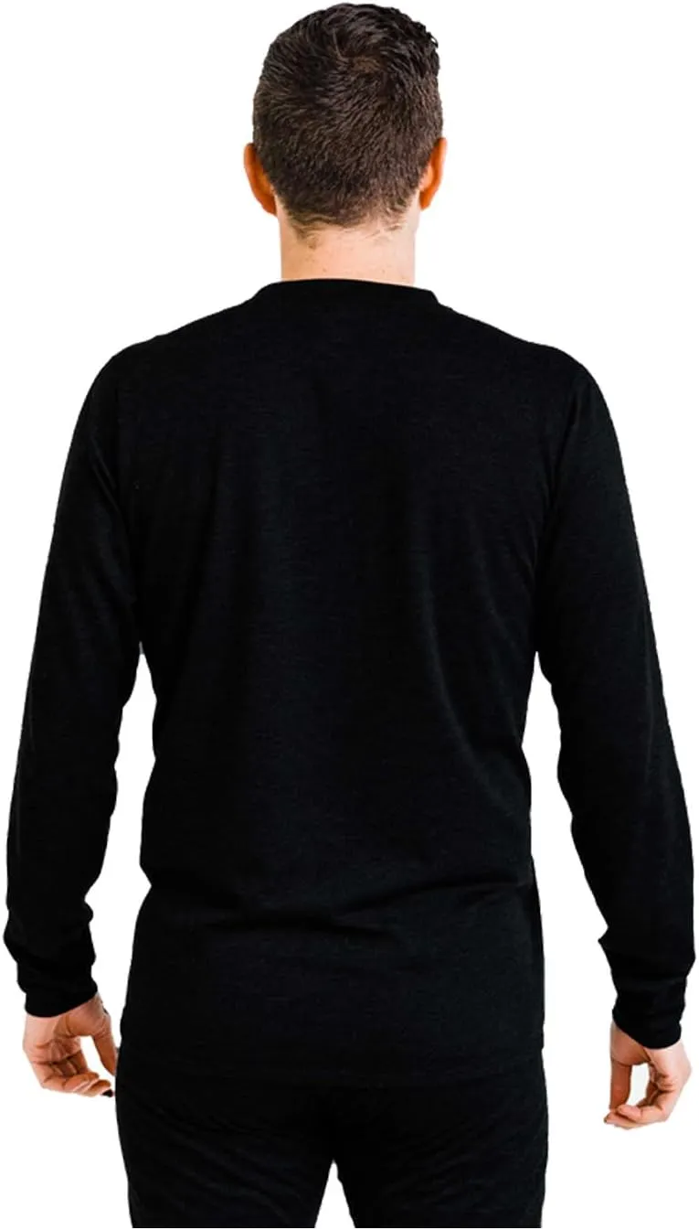 Polarmax Men's Double Layer Crew Neck Thermal Moisture-Wicking Long Sleeve Relaxed Fit Flat Seam Baselayer Top