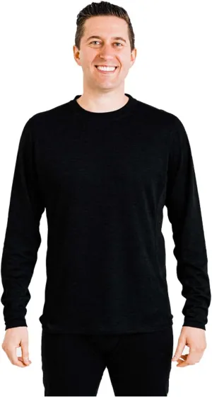 Polarmax Men's Double Layer Crew Neck Thermal Moisture-Wicking Long Sleeve Relaxed Fit Flat Seam Baselayer Top