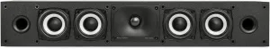 Polk Monitor XT35 Slim Center Channel Speaker - Hi-Res Audio Certified, Dolby Atmos & DTS:X Compatible, 1" Terylene Tweeter & Four 3" Dynamically Balanced Woofer, Wall-Mountable, Midnight Black