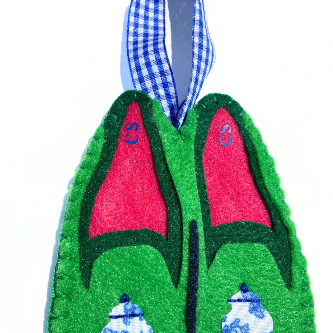 Preppy Ginger Jar Loafer Ornaments