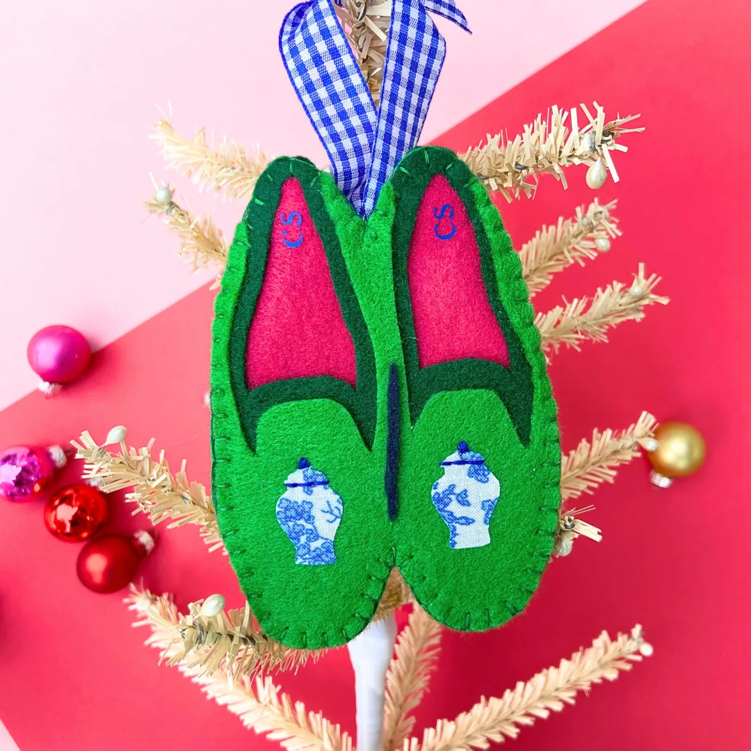 Preppy Ginger Jar Loafer Ornaments