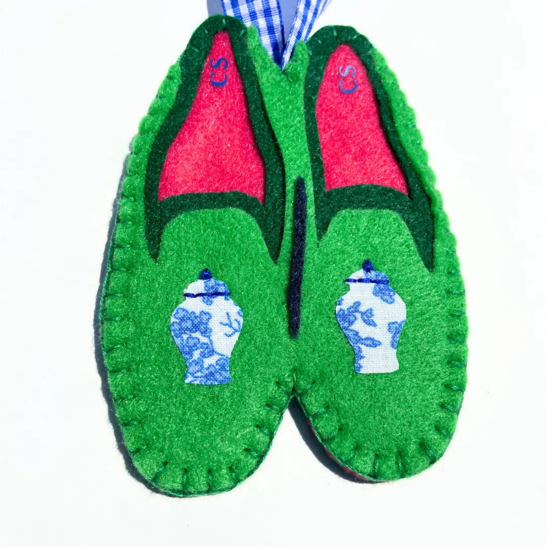 Preppy Ginger Jar Loafer Ornaments
