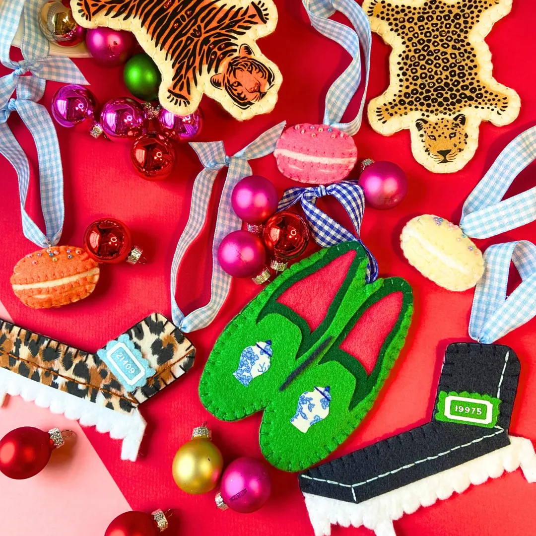Preppy Ginger Jar Loafer Ornaments