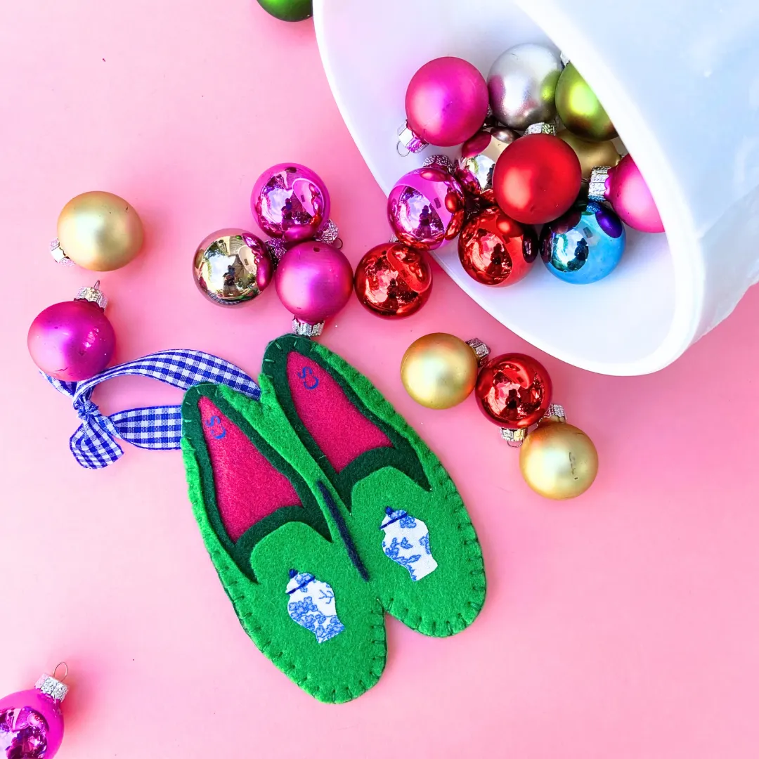 Preppy Ginger Jar Loafer Ornaments
