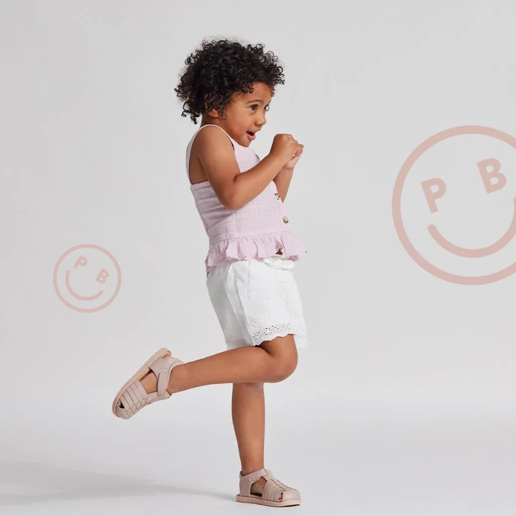 Pretty Brave Child Frankie Sandal (Soft Pink)
