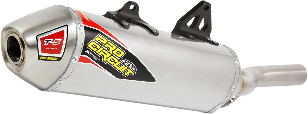 PRO CIRCUIT T-5 Mechanical Muffler - Stainless Steel - KLR650 2008-2015 0121365A