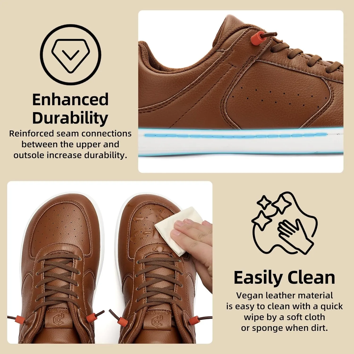Pulltop Barefoot Wide Toe Box Shoes for Men - Minimalist Barefoot Dress Shoes Sneakers Zero Drop Slip on Walking Non Slip Shoes for Men