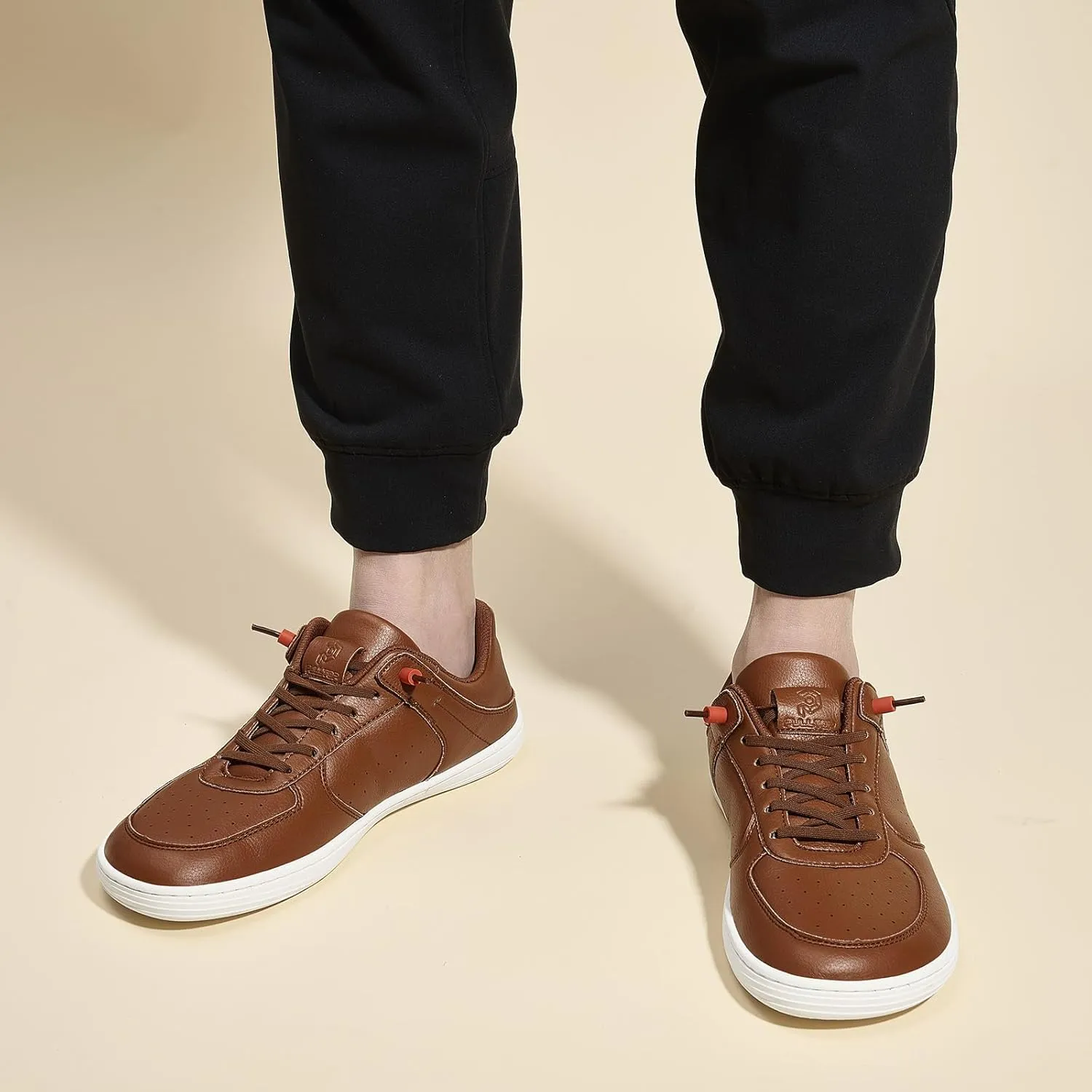 Pulltop Barefoot Wide Toe Box Shoes for Men - Minimalist Barefoot Dress Shoes Sneakers Zero Drop Slip on Walking Non Slip Shoes for Men