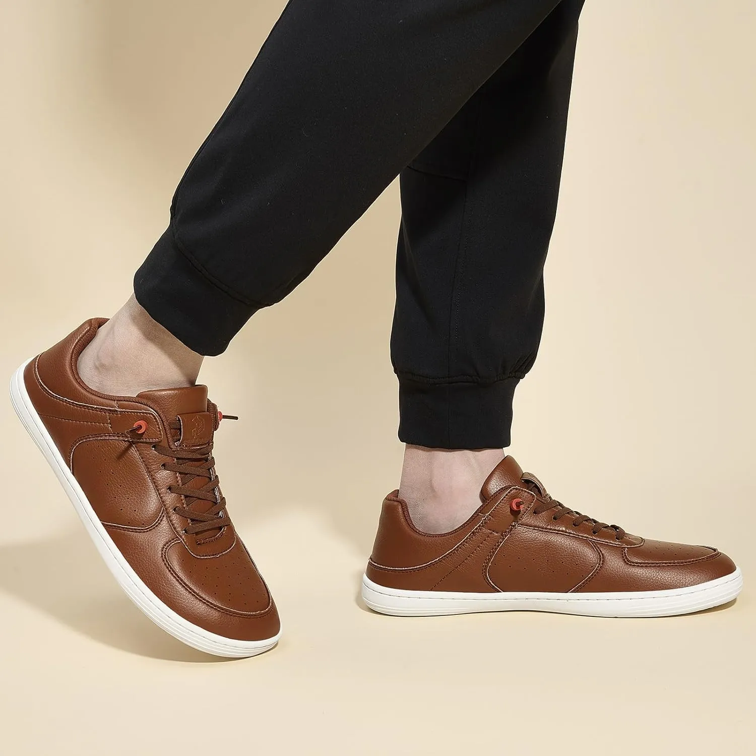 Pulltop Barefoot Wide Toe Box Shoes for Men - Minimalist Barefoot Dress Shoes Sneakers Zero Drop Slip on Walking Non Slip Shoes for Men