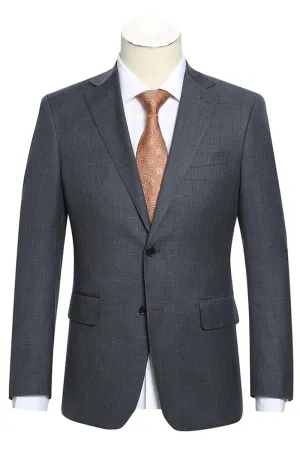 "Charcoal Grey English Laundry Slim Fit Men's Suit - Smart 2 Button Design"