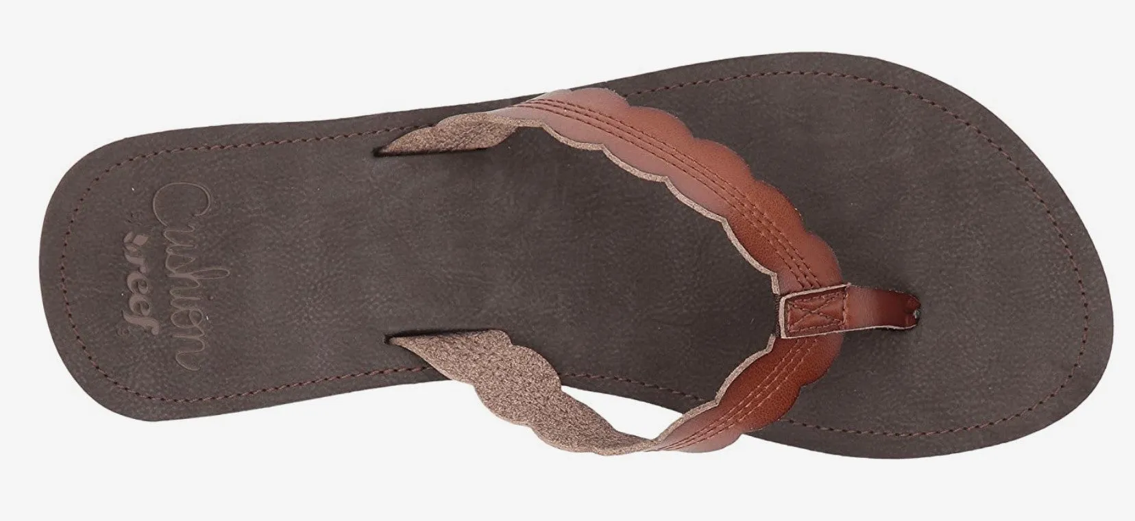 Reef Women's Arch Support Cushion Celine Rust Brown Flipflop