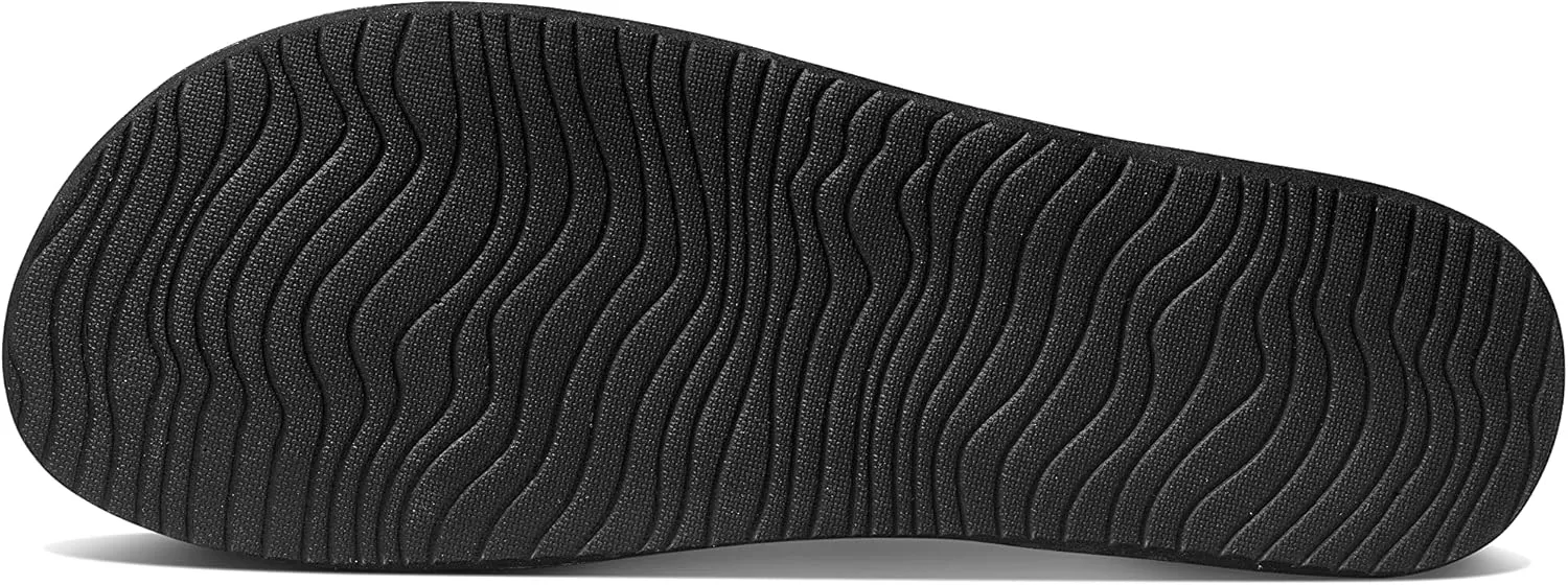 Reef Women's Cushion Vista Fashion Slide Sandal, Vegan Leather Strap, Soft Footbed