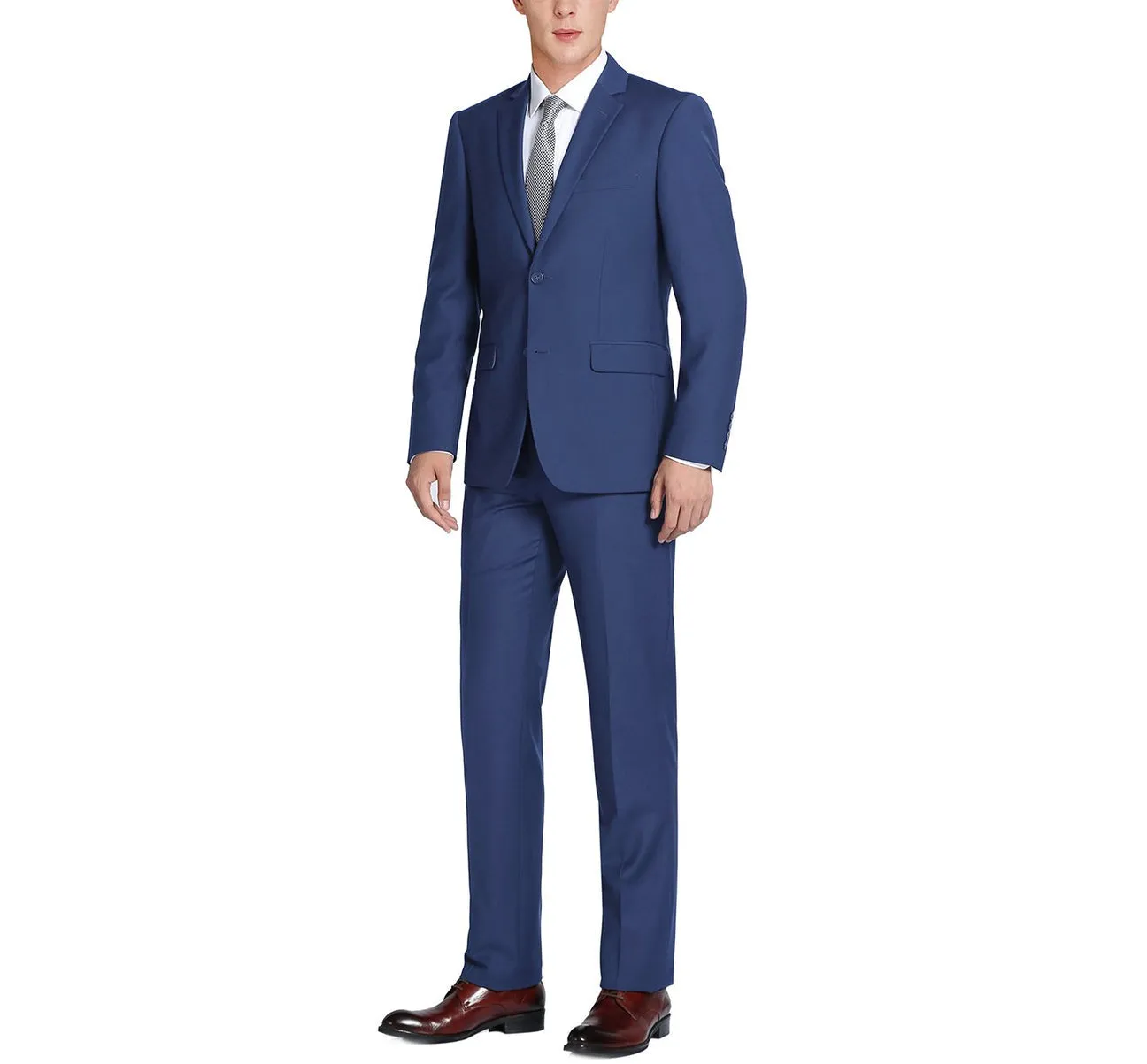Renoir 201-20  2-Piece Single Breasted Notch Lapel Slim Fit Suit