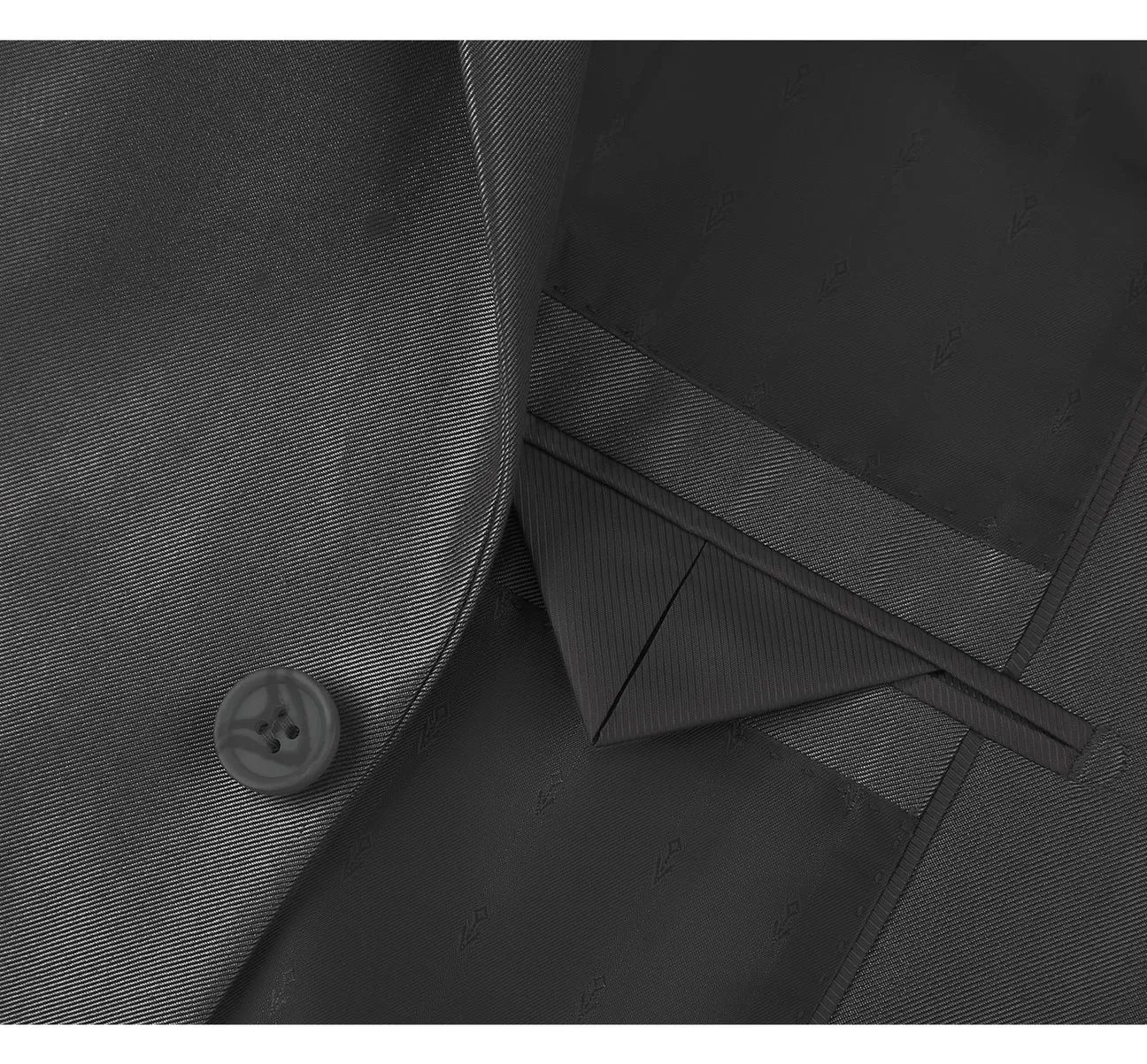 Renoir 207-1  Sharkskin Italian Styled Two Piece Slim Fit Suit