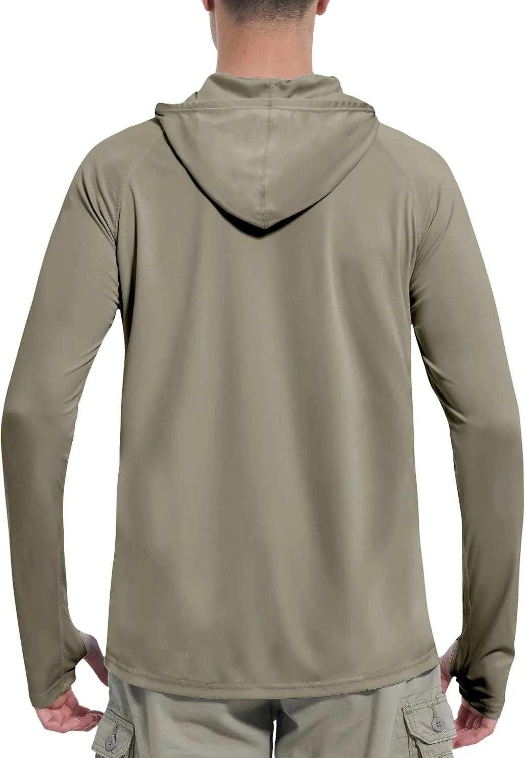 Roadbox UPF 50  Sun Protection Hoodie Shirt, Outdoor Fishing SPF UV Long Sleeve Shirts, Quick Dry Hiking Running Rash Guard