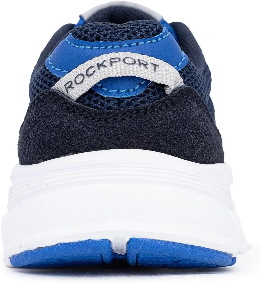 Rockport Kids Boys Bungee Sneakers – Slip-On Running Shoes with Cushioned Sole, Breathable Mesh & Durable Grip (Toddler/Little Kid Sizes)
