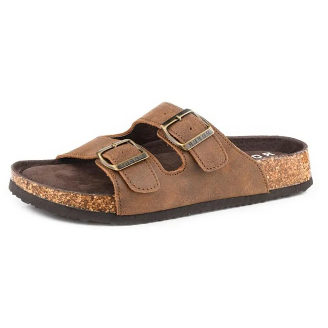 Roper Women's Dark Brown Double Strap Sandal
