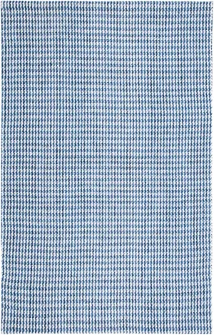SAFAVIEH Marbella Collection Area Rug - 8' x 10', Navy & Ivory, Handmade Wool, Ideal for High Traffic Areas in Living Room, Bedroom (MRB319N)