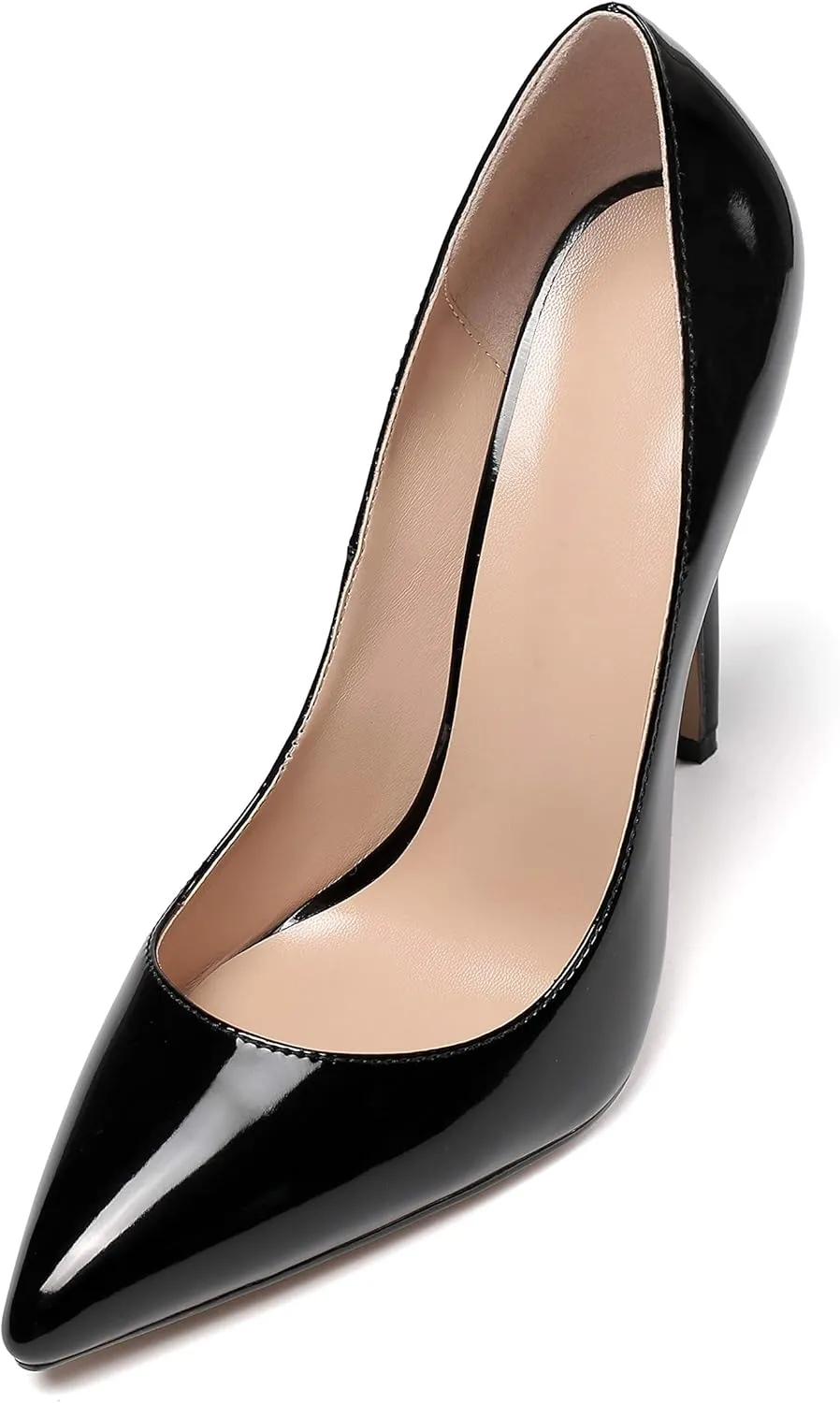 SAMMITOP Women's High Heels Pumps Pointed Toe Stiletto Shoes Slip-on Dress Pump