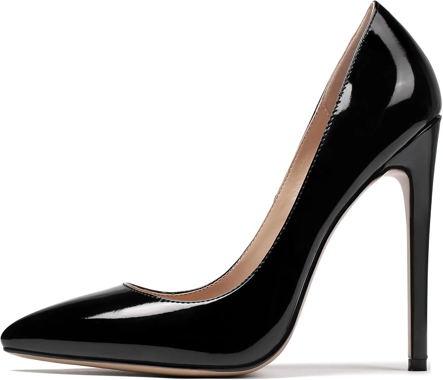 SAMMITOP Women's High Heels Pumps Pointed Toe Stiletto Shoes Slip-on Dress Pump