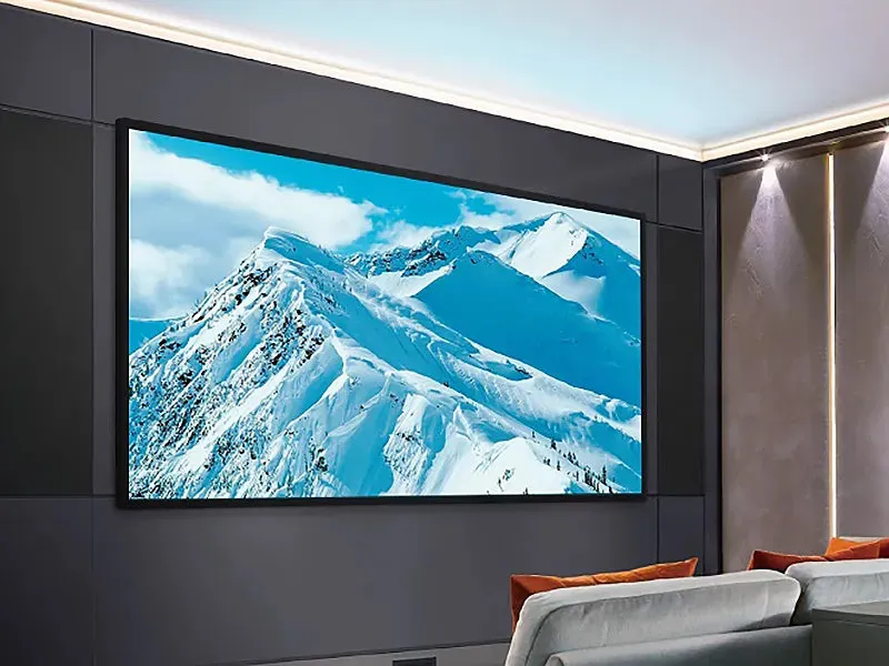 Sapphire Slim Bezel Fixed Frame Front Projection Screens