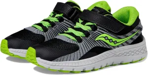 Saucony Velocer A/C Sneaker(Little Kid/Big Kid) Black/Green 5 Big Kid M